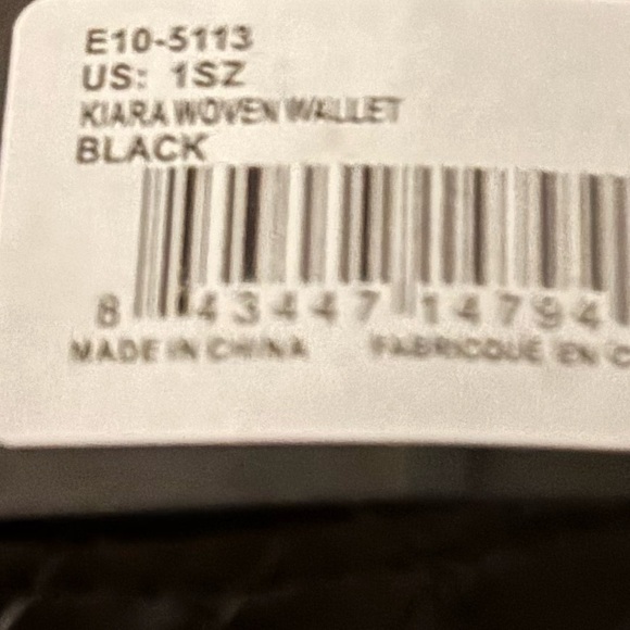 Bebe Black Kiara Woven Wallet - Picture 8 of 16